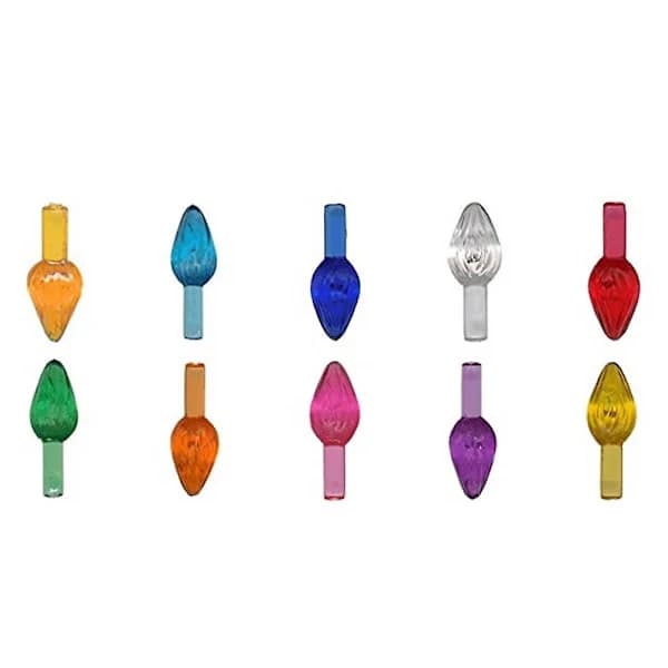 50 pcs. Replacement Bulbs for Christmas Trees, for Ceramic Christmas Trees with Flickering Lights