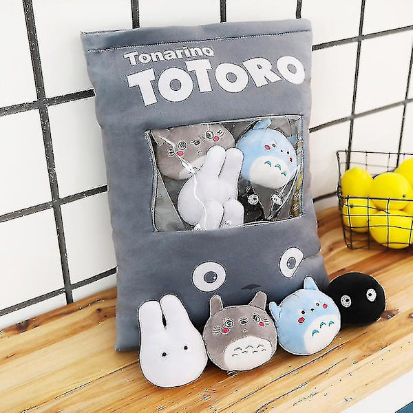 8 kpl/erä 4 mallia Luova pehmolelut Totoro Välipalatyyny Nuket Täytetyt Kawaii Naapurini Totoro Lelut Lapsille Lapsille Lahjat