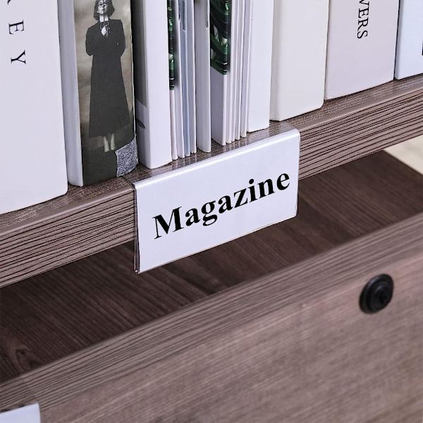 15 etikettipidikettä Kirjahyllyt Hyllyetiketti