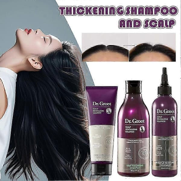 Dr Groot Scalp Revitalizing Solution Hårfortykkende Olie Shampoo Balsam conditioner