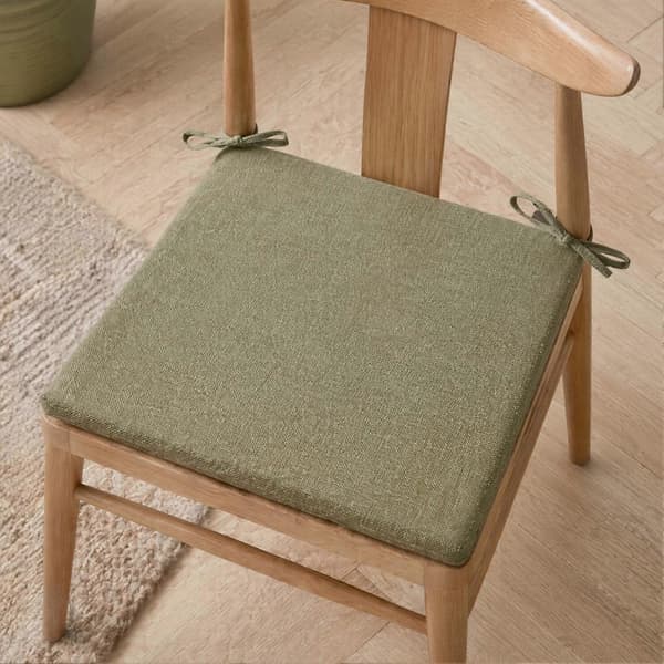 Fyrkantig dyna – Hög elasticitet – för klassrumsstolar Khaki 40x40cm