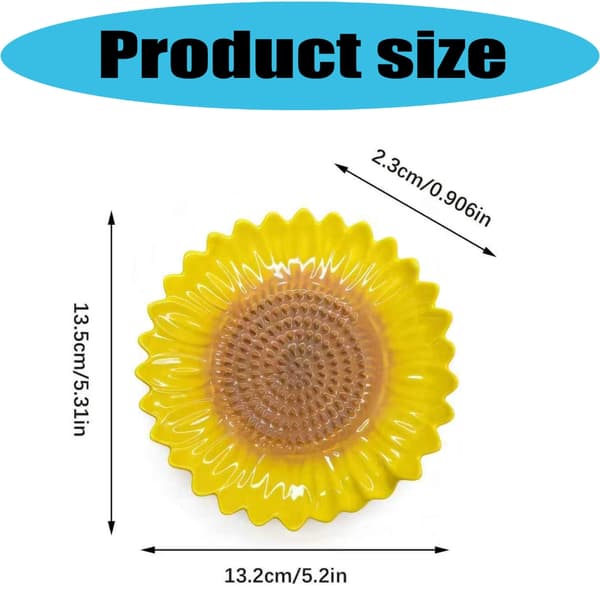 Elegant Ceramic Garlic Press Sunflower-Shaped Grater for Modern Kitchens