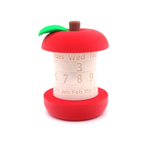 Eple roterende kalender skrivebordsdekorasjon ornament gave
