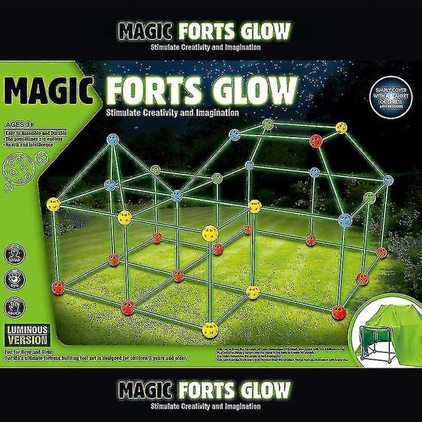 Julklapp,bygg din egen byggsats Lek Bygga Fort Tält Göra leksakspresenter för barn - med tältduk