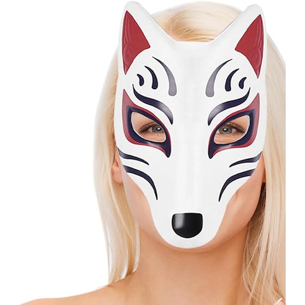 2 stk Halloween Revmaske Papir Blankt Maske DIY Dyr Cosplay Maske Umalt Håndverk Maske Halloween Fest Tilbehør