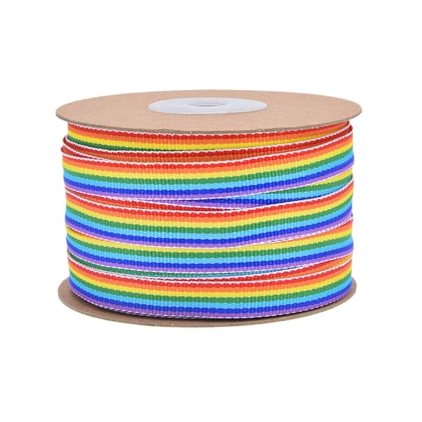 50 Yard Rainbow Ribbon Valentine's Day Ribbon Polyester Ribbon