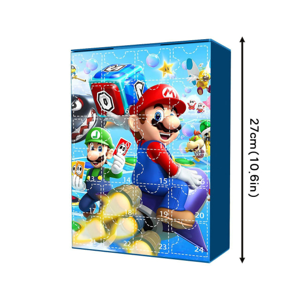Super Mario Bros Adventskalender Surprisebox 24st/ set Jul, 100% ny