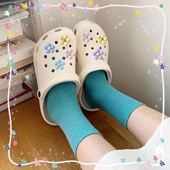14 stk Crocs sko Blomster sko Smykker Tilbehør