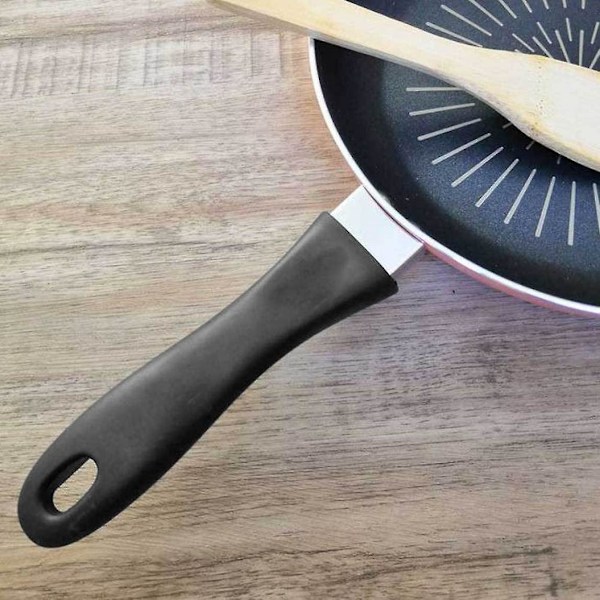 Grytehåndtak Bakelite Saucepan Grip med Rustfritt Stål Innsats Erstatningshåndtak for Grytehåndtak