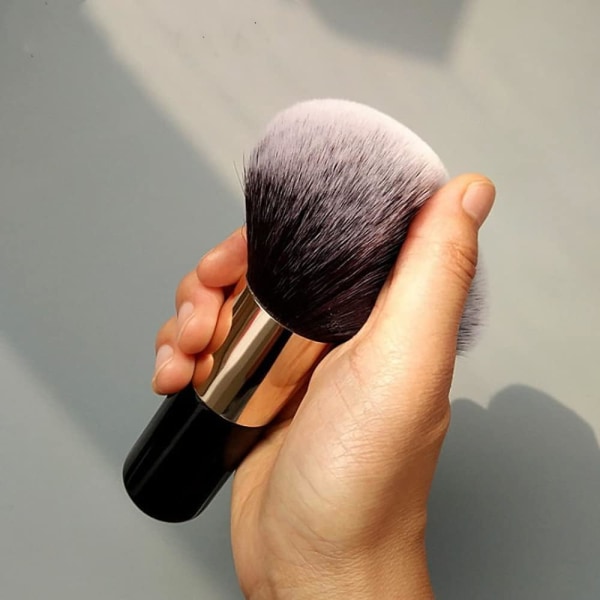 2 kpl puuterimeikkisivellin Suuri löysä puuterisivellin Litteä Kabuki Brush Foundation Brush Blush Brush Foundation Meikkisivellin