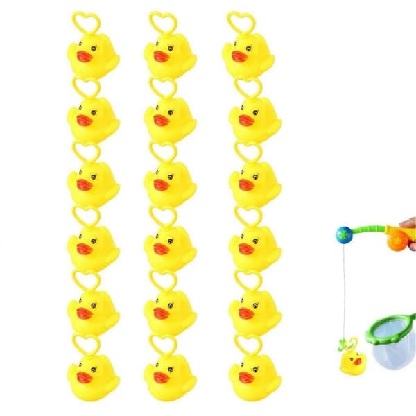 20 stk. Induktionsandefiskespil med krog, \"Hook A Duck\"-spil til udendørs brug 20 Ducks
