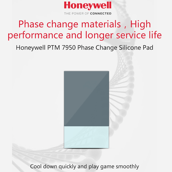 Honeywell PTM7950 faseendringssilikonplate, termisk ledningspad i silikon for CPU og GPU 0.05 0.05 A