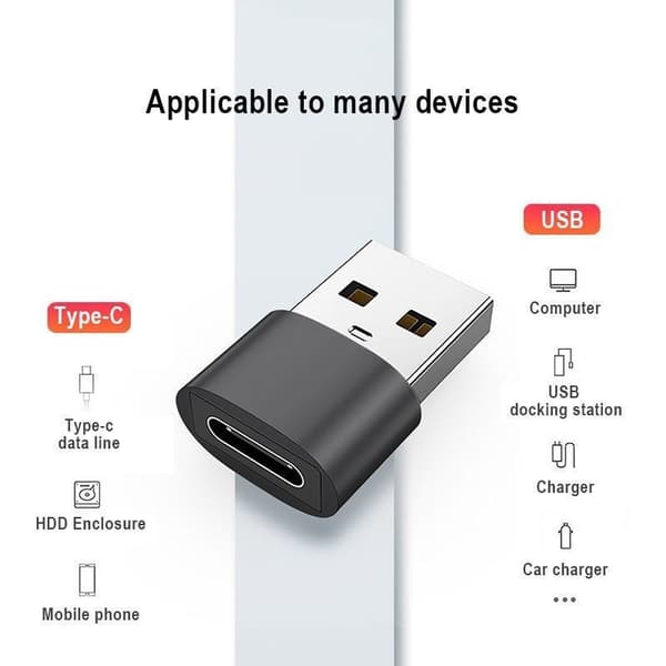 3-pack USB C till USB-adapter, USB C till USB C Konvertibel Typ C-adapter för iPhone 13 12 Mini Pro Max, Airpods iPad