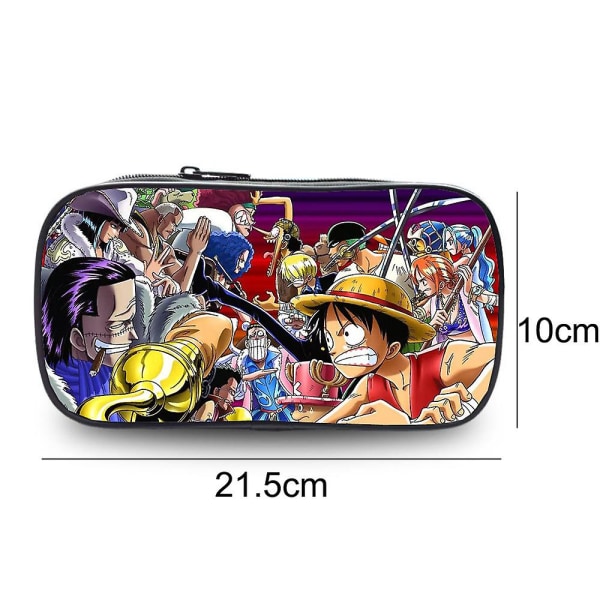 One Piece Luffy Anime Pen Case Blyantæske Student School Stationery Pen opbevaringstaske B