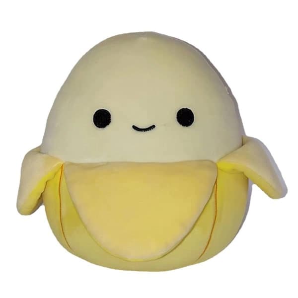 Squishmallows 19 cm, Junie den gule banan heldig