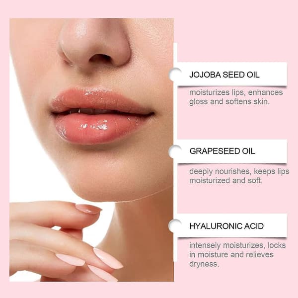 1-3 stk Plumping Lip Oil Nærende Leppefuktighetskrem Avsalter Leppelinjer Tørrhet Leppefuktighetsolje 3pcs