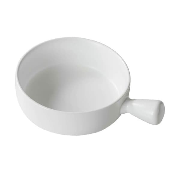 21 cm suppeskål – mikrobølgesikker – til fransk løgsuppe og gratin White
