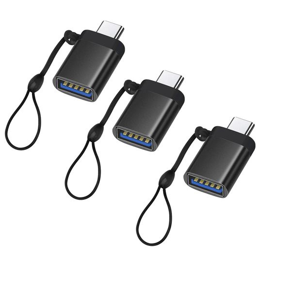USB C til USB 3.0-adapter (3-pakning), USB-C til USB-A hunadapter OTG USB Type C-adapter Kompatibel med
