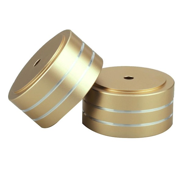 4 stk 40x20mm Aluminium Hifi Forstærker Højttaler Isolering Stativ Skivespiller Dac Fødder Pad (guld)