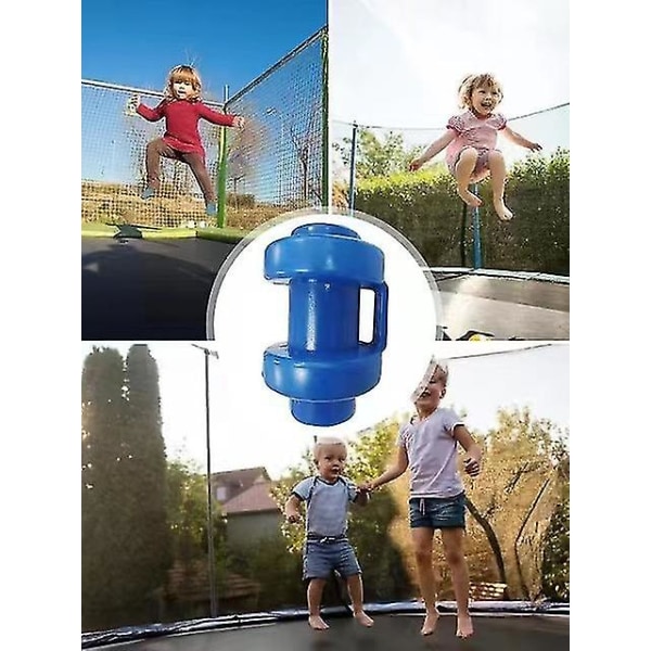 8 stycken trampolinslutkapslar Nätstångsändstycken, 25 mm diameter studsmatta ersättningsdelar för trampolinnätstänger