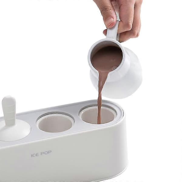 Popsicle Box Isform Dessertform Med Pind White