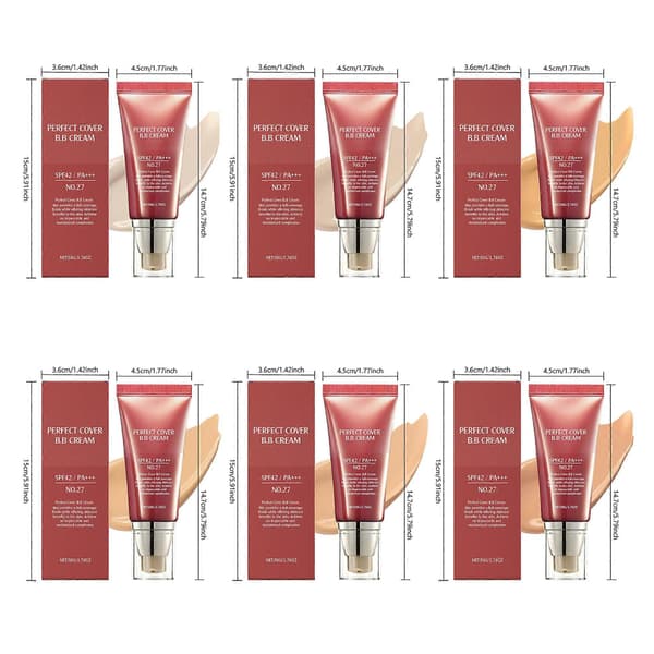 BB Cream Foundation For Myk Og Dekkende, Langvarig Concealer, Langvarig Sminke Brighten the complexion