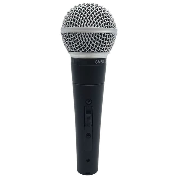 För Shure SM58 Dynamisk sangmikrofon Kablet mikrofon med switch Wit