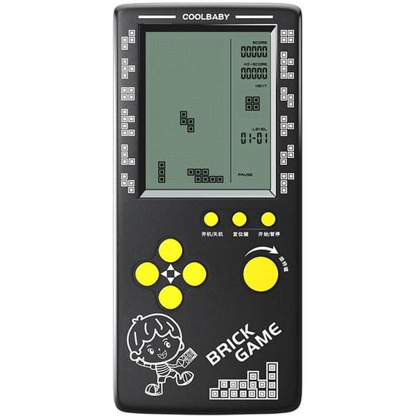 RS-100 Tetris Game Console Classic Block Game Puzzle Game Player Handheld Game Machine Brick Game
