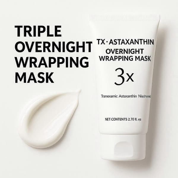 80 ml TX Astaxanthin Triple Overnight Wrapping Mask for mørke flekker, fasthet, glød, elastisitet, ansiktshudpleie 1PCS