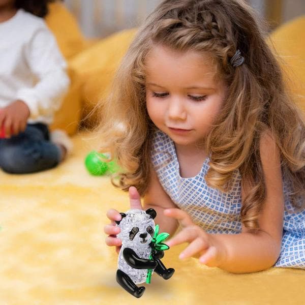 3D Krystal Panda Puslespil til Voksne, Dyremodel Samleplast