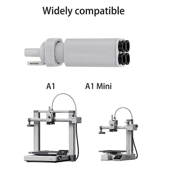 Til Bambu Lab 3D-printer AMS Lite Filament Hub Femvejs-komponenter Skifter til flerfarvet print til A1/A1 Mini-dele