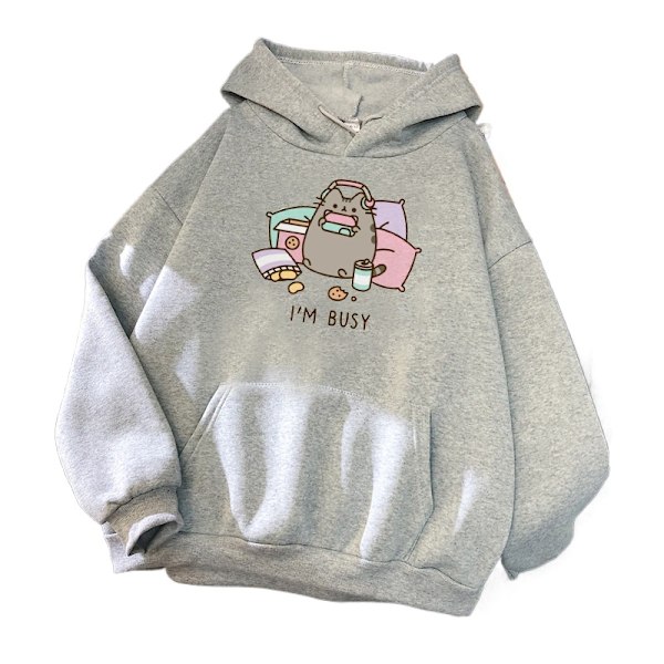 Kawaii Cat Hoodie - Moteklær, Casual Genser for Menn og Kvinner, Høst/Vintertrend red XXL