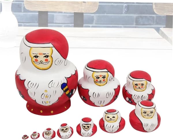 10 stk. Matryoshka-dukker Juledekorasjoner Nesting Doll