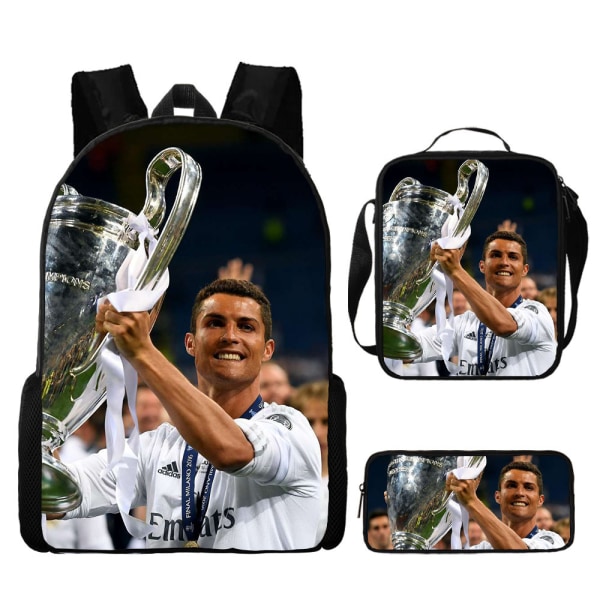 Fodboldstjerne Ronaldo print i tre sæt