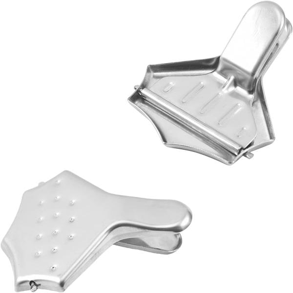 2 sitronpresser for sitronskiver, rustfritt stål, manuell