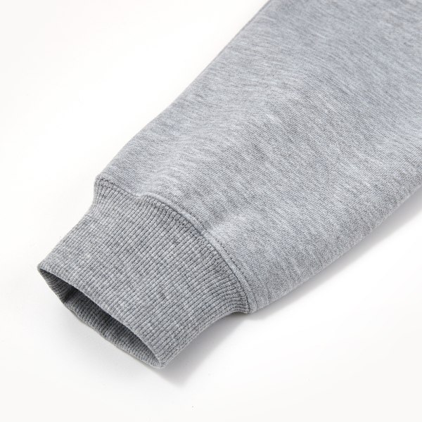 Mænd Kvinder Bomuld Hoodies Sweatshirt Hip Hop Varmt Fleece Trøje Efterår Vinter Streetwear gray XL