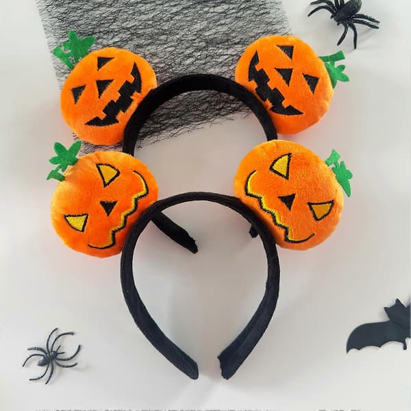 Halloween Hårbøyle – Broderte Spøkelsesdetaljer – for Festlig Moro D
