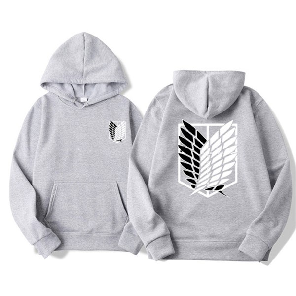 2024 Forår og Efterår Ny Mænds Hoodie 3D Digital Print Casual Løst Dagligt Trøje Gris XXL