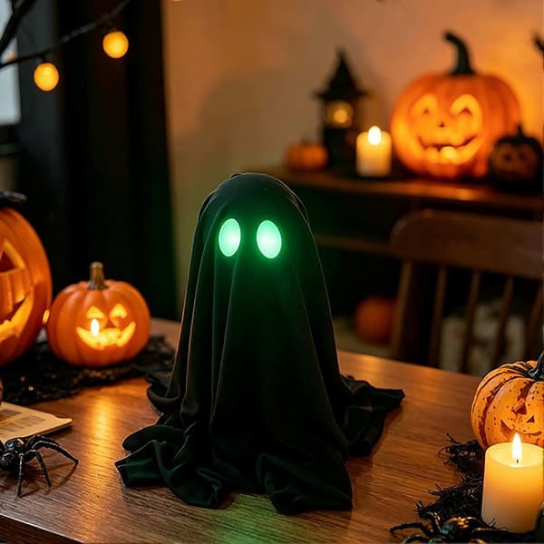 Glow Ghost – Letvægtsstof – til Halloweenfester A