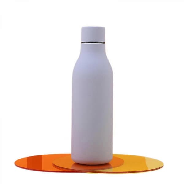 Termokopp, varme og kalde drikker, dobbel rustfritt stål, 550 ml, blå