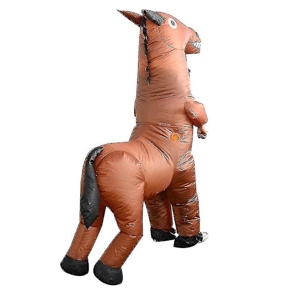Aktiv skrattande häst uppblåsbar dräkt personlig utklädningskläder för vuxna kvinnor män