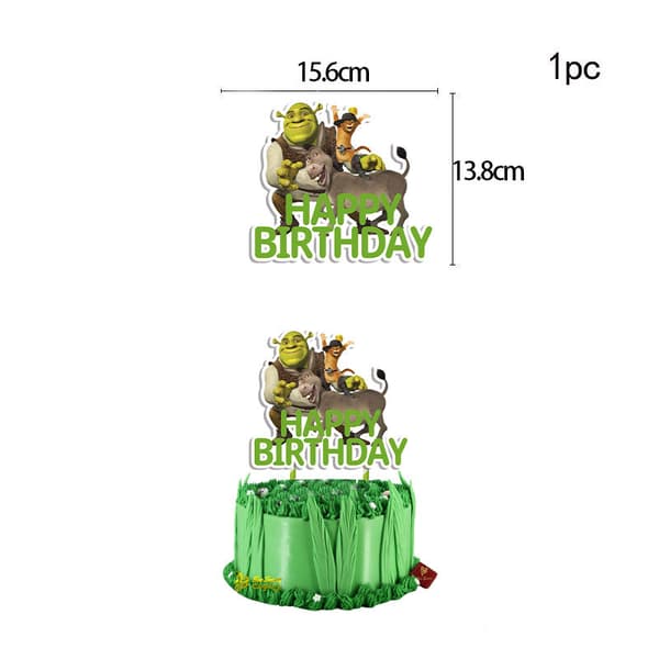 31st Shrek Theme Birthday Party Decoration Pull Up Banner