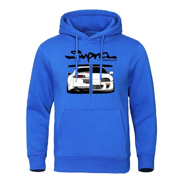 2023 Initial D Supra Hoodies Herr & Dam Casual Långärmad Lös Sporttröja JDM Tryckt Tröja Brick Red S