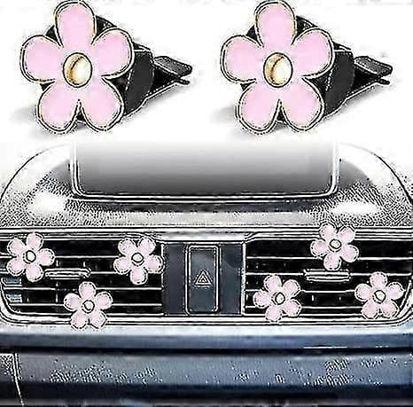 Bil Aromaterapi Tusenfryd Bil Luftuttak Dekorasjon Luftfrisker 6 stk pink