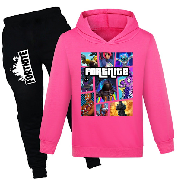 Ungdoms Trøje Sæt Hoodie og Sweatpants Sæt Grafisk 2 Dele Mode Sweatshirt Sæt til Drenge L 160CM
