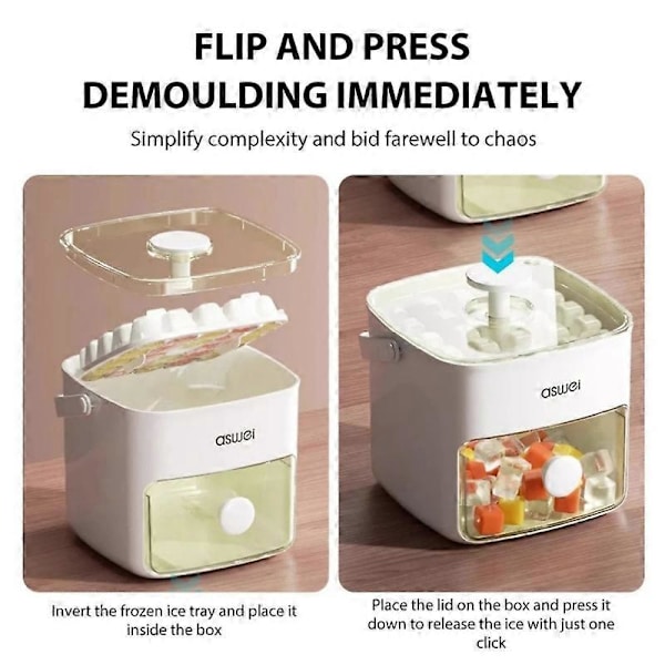 Portable Ice Maker – 48-Cube Countertop Machine with One-Click Release