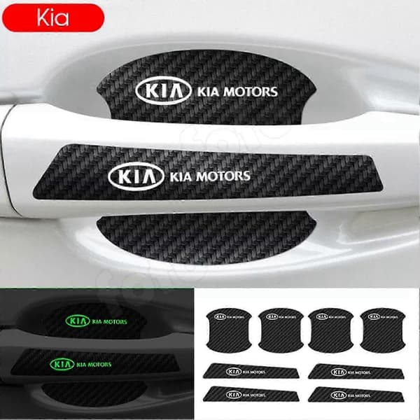 8 pcs Luminous Car Door Handle Decals High Elastic Decals Compatible with Certain Brands - Excellent Quality 1 5