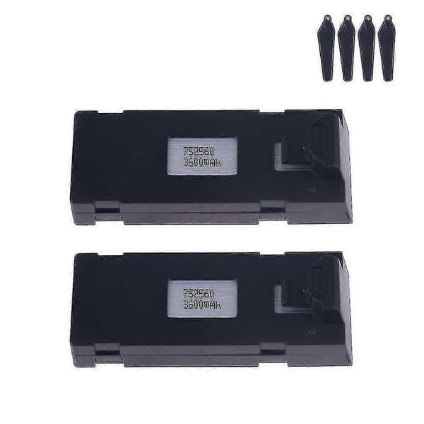 3.7v 3600mah batteri og lader kompatibel E88 E88pro E88max E525 E99 E99pro P1 P5pro K3 S1 P8 Mini Uav Drone Batteri Rc Deler