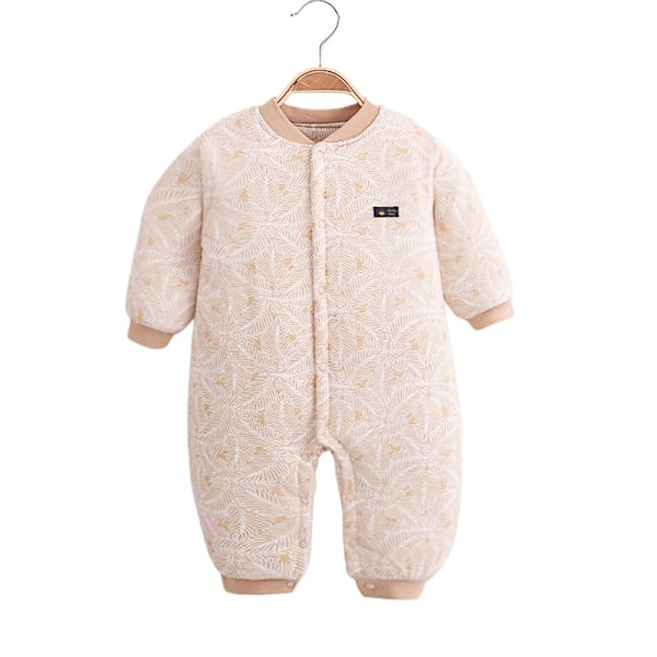 Efterårs- og vintertøj, baby-jumpsuit, ren bomuld, varm vattet jakke til efterår og vinter amarillo 2 59CM