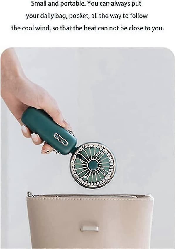 USB Genopladelig Bærbar Mini Håndventilator